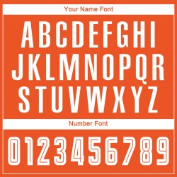 Maillot de football personnalisé orange, blanc et bleu marine, dégradé par sublimation Maillot de football personnalisé orange, blanc et bleu marine, dégradé par sublimation