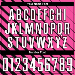 Maillot de football personnalisé rose, blanc et noir, sublimé Maillot de football personnalisé rose, blanc et noir, sublimé