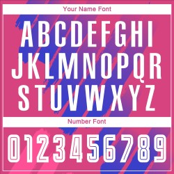 Maillot de football personnalisé à sublimation rose, blanc et bleu roi