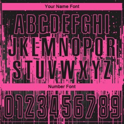 Maillot de football personnalisé rose et noir par sublimation Maillot de football personnalisé rose et noir par sublimation