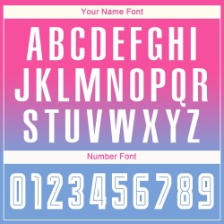 Maillot de football personnalisé à manches longues, rose, blanc et bleu clair, imprimé par sublimation