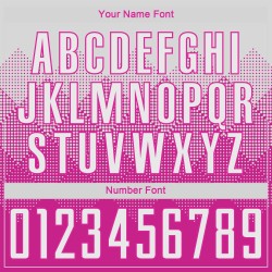 Maillot de football personnalisé rose foncé et blanc par sublimation Maillot de football personnalisé rose foncé et blanc par sublimation