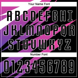 Maillot de football personnalisé rose, noir et blanc, sublimé Maillot de football personnalisé rose, noir et blanc, sublimé