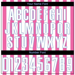 Maillot de football personnalisé à sublimation rose, blanc et bleu clair